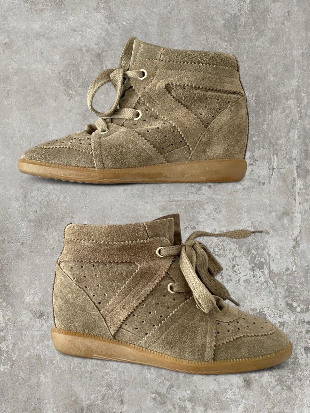 Isabel Marant Wedge Sneakers Sz 11 Y2K vintage 2000s luxury archive designer